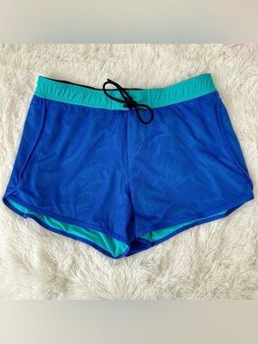 Victoria's Secret VSX Sports Women’s Blue Teal Athletic Shorts Size: Large